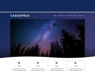 Шаблон Cassiopeia для Joomla 4